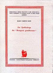 Zur Quellenfrage des Bourgeois gentilhomme - Hans Ulrich Ganz - copertina