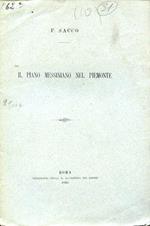 Il piano messiniano nel Piemonte. (Parte I. Mondovì - Guarene) (Parte II. - Guarene - Tortona)