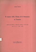 Il rosone della Chiesa di San Domenico in Taranto (Estratto dalla Rivista Rinascenza Salentina (nuova serie) anno IV N. 1 1936 XIV)