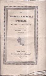 Le vicende generali d' Italia antica e moderna
