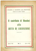 Il contributo di Mondovì alla lotta di liberazione. Collana di Quaderni della Resistenza diretta da Luigi Tozzi, n. 1. Aprile 1955