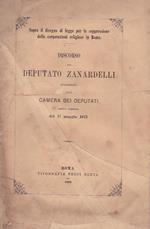 Sopra il disegno di legge per la soppressione delle corporazioni religiose in Roma. Discorso pronunziato alla Camera dei Deputati nella tornata del 17 maggio 1873. Copia autografata