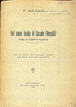 Del nome locale di Lòzzolo (Vercelli). Note di toponomastica. (Estratto dal Bollettino Storico Bibliografico Subalpino, anno XXXII, Torino 1930, fasc. III - IV)