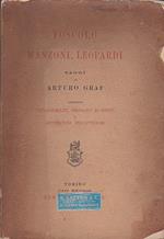 Foscolo, Manzoni, Leopardi. Saggi. Aggiuntovi Preraffaelliti, simbolisti ed esteti e letterarura dell'avvenire. Copia autografata