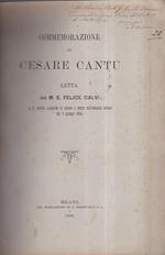 Commemorazione di Cesare Cantù letta al R. Istituto Lombardo di scienze e lettere nell' adunanza solenne del 9 gennajo 1896