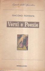 Versi e Poesie. Con una Prefazione di Aldo Garosci