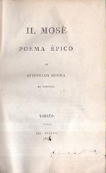Il Mosè. Poema epico