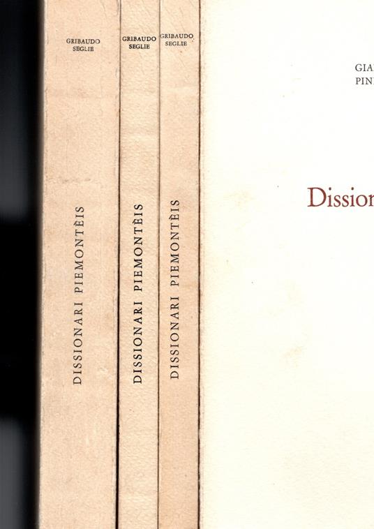 Dissionari piemontèis A-B C-F G-N O-Z, Presentassion ëd Camillo Brero - copertina