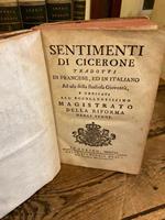 Sentimenti di Cicerone tradotti in francese ed in italiano ad uso della studiosa di Gioventù e dedicati all'eccellentissimo magistrato della riforma degli stdj