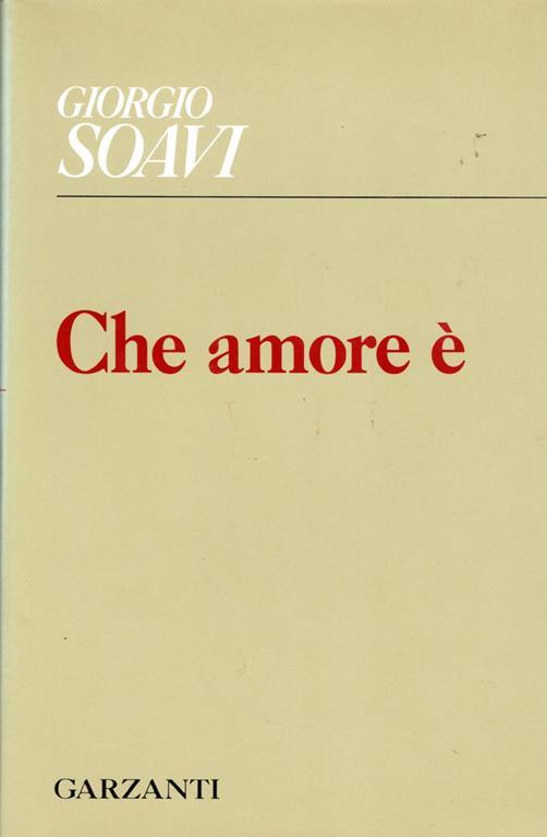 Che amore è - Giorgio Soavi - copertina