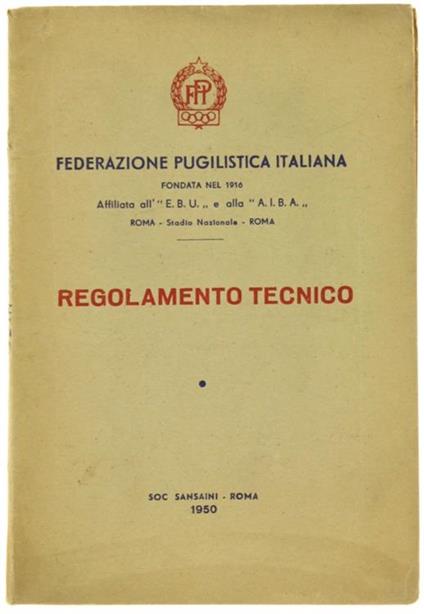Regolamento Tecnico - copertina