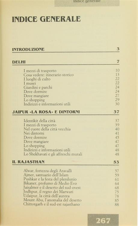 India. Itinerari e Città del Nord