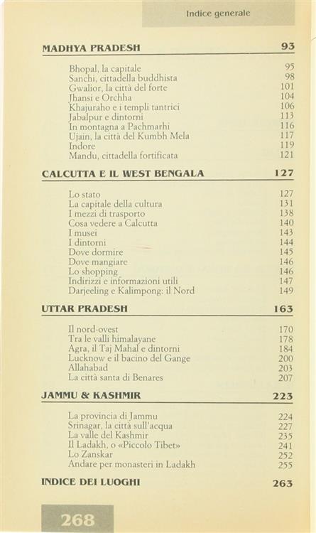 India. Itinerari e Città del Nord