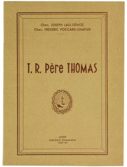 T.R. Pere Thomas - Joseph Lale-Démoz,Frédéric Poccard-Chapuis - copertina