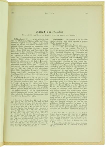 Vanadium - F. Stohmann,B. Kerl - copertina