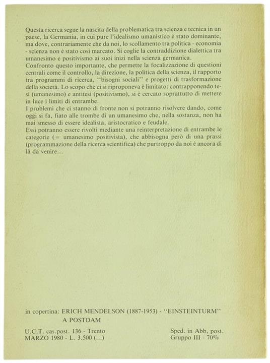 Aspetti della Politica della Scienza in Germania 1915-1925 - Massimiliano Maffei - 2