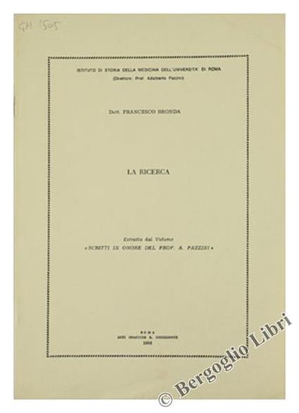 La Ricerca - Francesco Bronda - copertina