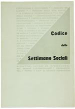 Codice delle Settimane Sociali dei Cattolici d'Italia 1945-196