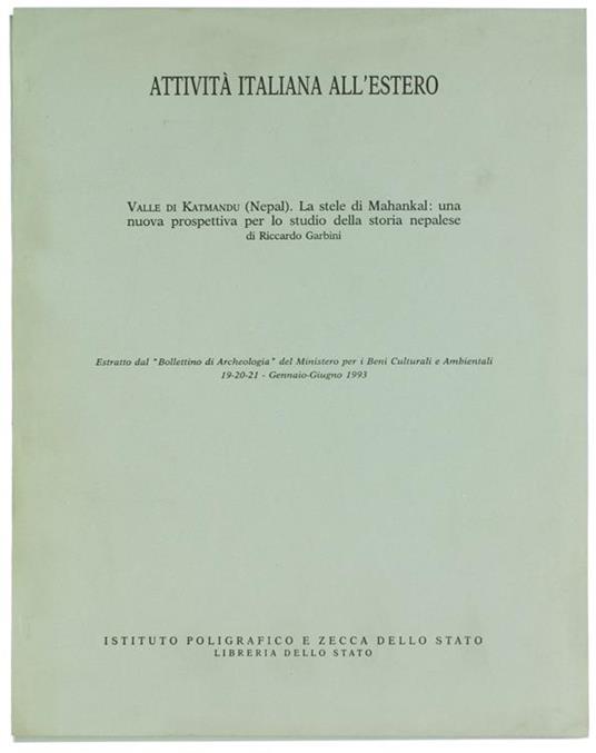 Epigrafia Nepalese, 2 Estratti - Riccardo Garbini - copertina