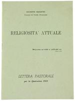 Religiosità Attuale. Lettera Pastorale per la Quaresima 196