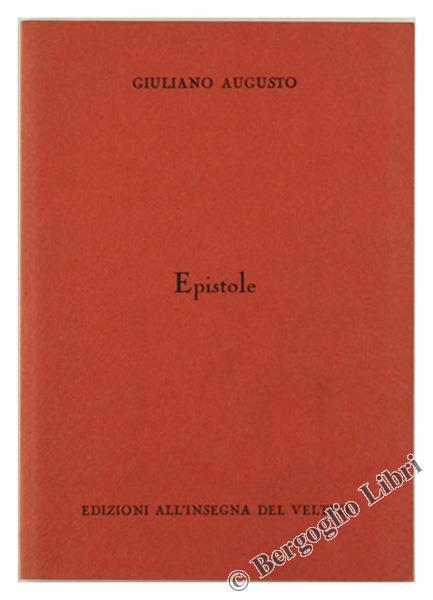 Epistole - Augusto Giuliano - copertina