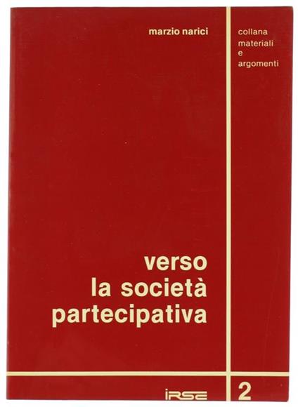 Verso la Società Partecipativa - Marzio Narici - copertina