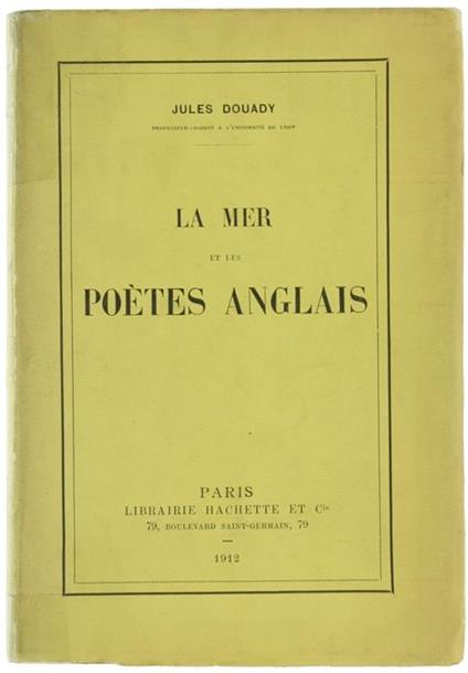 La Mer et les Poetes Anglais - Jules Douady - copertina