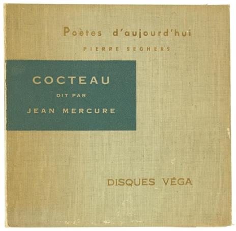 Jean Cocteau. Volume + Microsillon 33 T - Roger Lannes - copertina