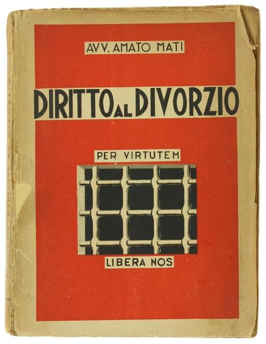 Diritto al Divorzio - Amato Amati - copertina