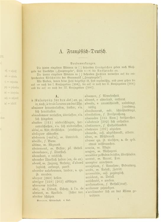 Französisch-Deutsches und Deusch-Französisches Wörterbuch Zum Lehrbuch der Französischen Sprache