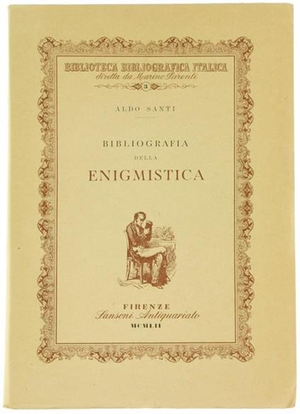 Bibliografia della Enigmistica - Aldo Santi - copertina