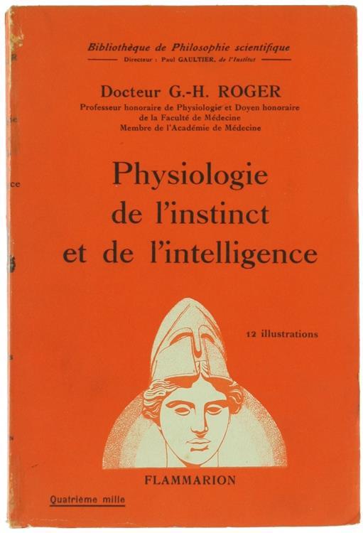 Physiologie de l'Instinct et de l'Intelligence - G.H. Roger - copertina
