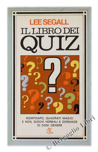 Il Libro dei Quiz - Lee Segall - copertina