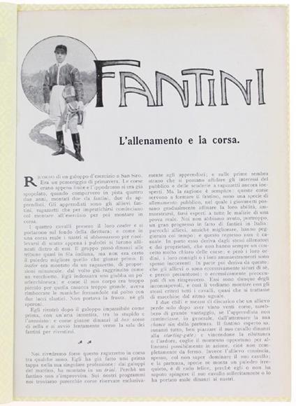 Fantini - l'Allenamento e la Corsa - A. Cotronei - copertina