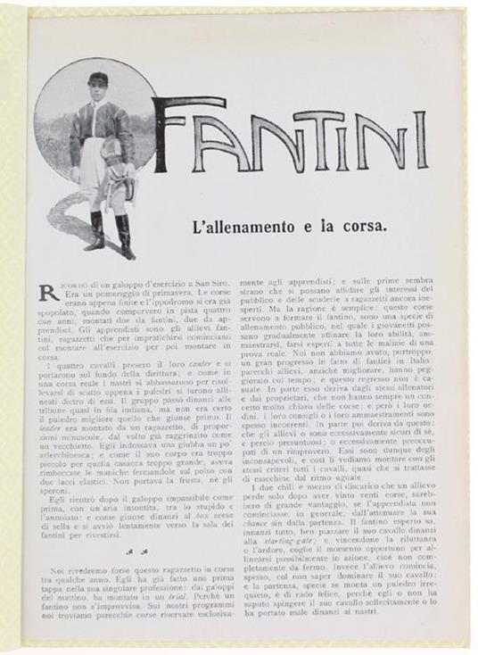 Fantini - l'Allenamento e la Corsa - A. Cotronei - copertina