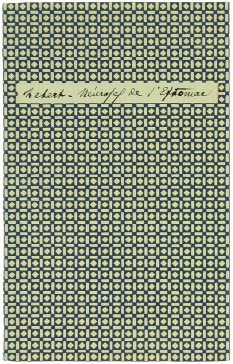 Des Nevroses de l'Estomac - Norbert Lebert - copertina