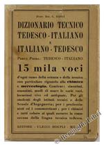 Dizionario Tecnico Tedesco-Italiano e Italiano-Tedesco. Parte Prima: Tedesco-Italiano