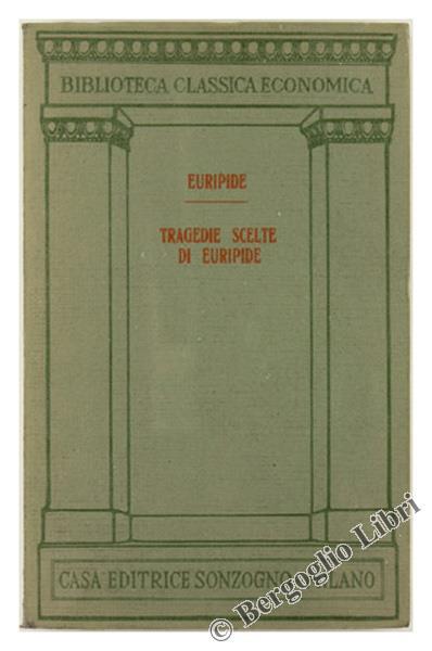 Tragedie Scelte - Euripide - copertina