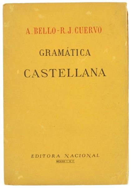 Gramatica Castellana - Antonio Bello - copertina