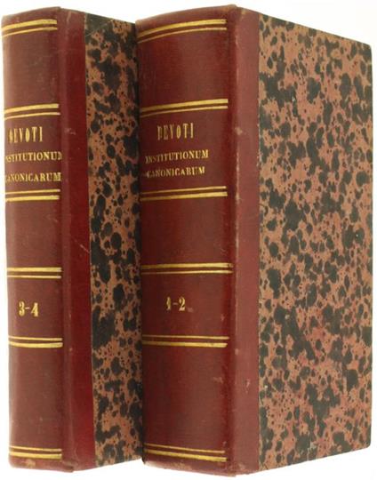Institutionum Canonicarum Libri Iv - Giacomo Devoto - copertina