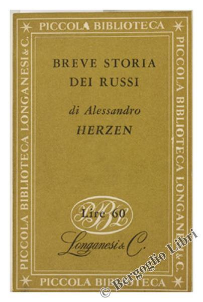 Breve Storia dei Russi - Aleksandr Herzen - copertina