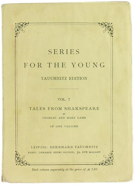Tales from Shakespeare - Charles Lamb - copertina