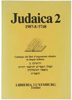 Judaica 2. 1987-8 / 5748. Catalogo di Libri d'Argomento Ebraico in Lingua Italiana