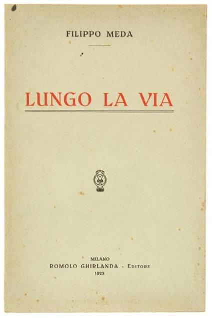 Lungo la Via - Filippo Meda - copertina