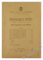 Rendiconti. Parte Generale e Atti Ufficiali. Vol. LXXIv. 5° Serie III - Fasc. 2