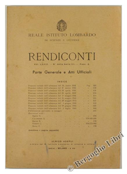 Bergoglio Libri d'Epoca Snc