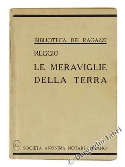 Le Meraviglie della Terra - Isidoro Reggio - copertina