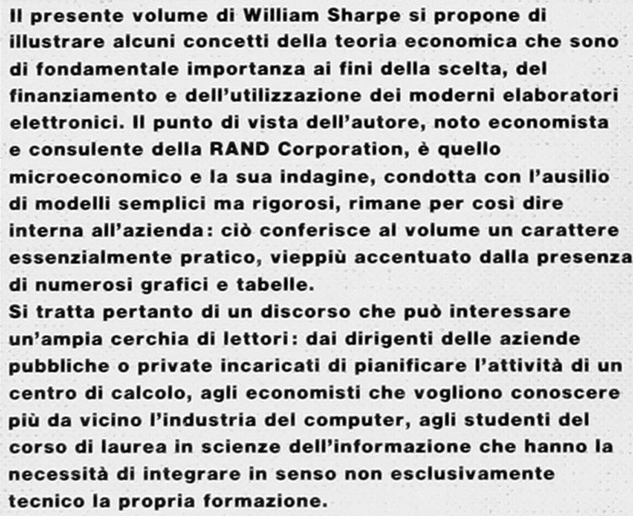 L' economia del computer