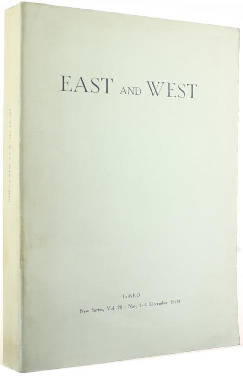 East and West. New Series, Vol. 28. Nos. 1-4 (December 1978 - Giuseppe Tucci - copertina