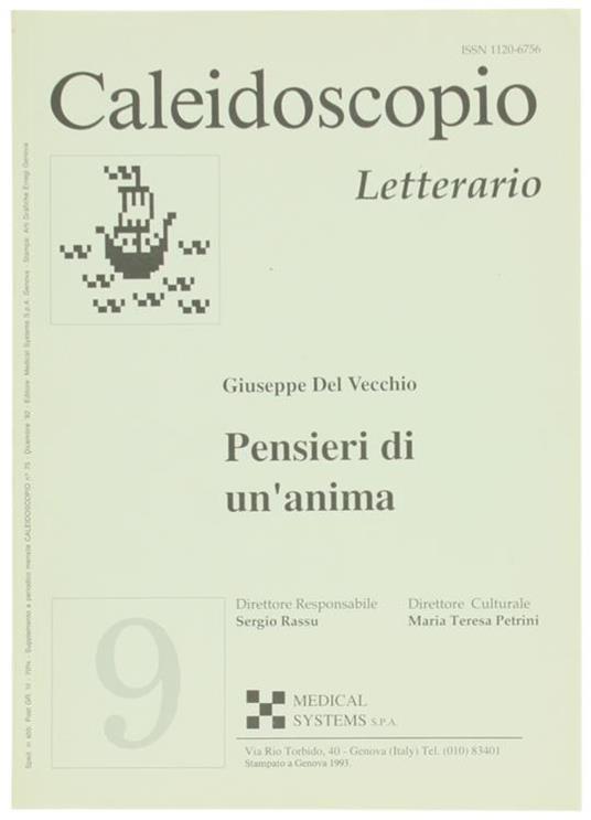 Pensieri di un'Anima - Gustavo Del Vecchio - copertina